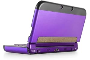 TNP PRODUCTS TNP Coque de Protection Compatible avec Nintendo 3DS XL LL 2015, Violet – Plastique + Aluminium Coque de Protection intégrale Rigide à Clipser – Design modifié sans charnière