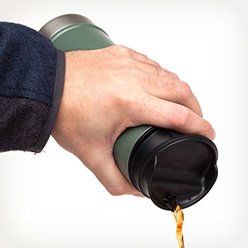Stanley 0.35Litre Classic One Handed Vacuum Mug, Green - 7