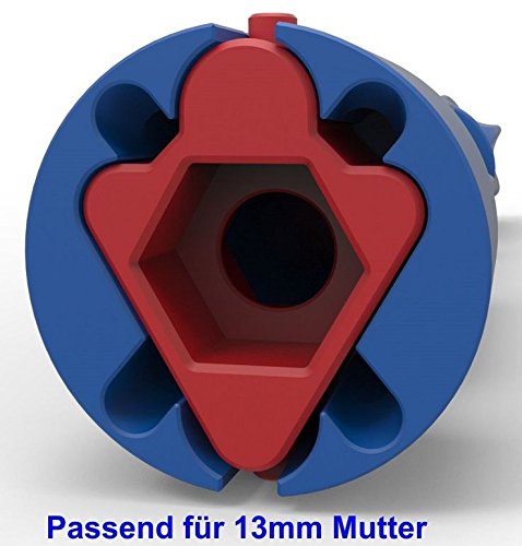 Dadusto WC Sitz Montageschlüssel (1 Stück) + 4 WC-Einsätze davon sind 2 Stück mit einem Innenloch 8mm und einem Aussendurchmesser von 14mm und 2 Stück mit einem Innenloch 6mm und einem Aussendurchmesser von 14mm) - 5