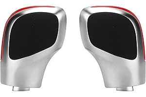 Longzhuo Gałka zmiany biegów Wymiana bocznej osłony osłony zmiany biegów do automatycznej skrzyni biegów B6 B7 DSG(czerwony)