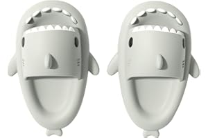 RXLLDOLY Toddler Shark Sliders, Cute Shark Slippers for Grils Boys Non-Slip Cloud Shark Slides Children Cartoon Beach Pool Sandals Shower Slippers for Kids