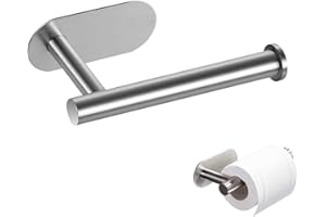 GYCAQAC Porte Papier Toilette, Support Papier Toilette Mural, Support de Papier Toilette Auto-adhésif, Support Premium sans Perçage, Acier Inoxydable Porte Rouleau Toilette, pour Salle de Bain, Toilettes