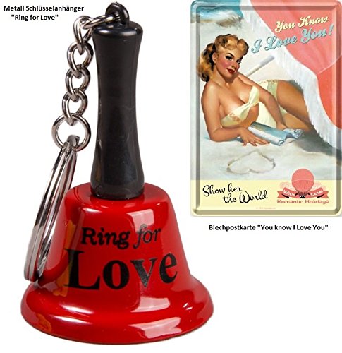 Preisvergleich Produktbild Klingel / Schlüsselanhänger / Glocke / Sexklingel "Ring for Love"