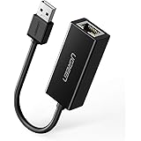 UGREEN Ethernet Adapter, USB 2.0 to 10/100 Network Adapter, USB to RJ45 Lan Wired Adapter for Nintendo Switch, Wii, Wii U, Ma