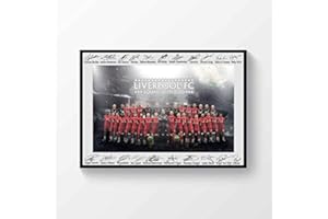 LJW Liverpool FC Premier League Champions 2020 Full Squad Signed Printed Poster A4 Gift