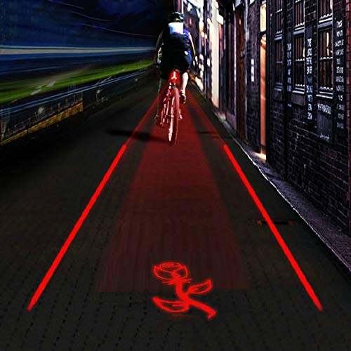 Preisvergleich Produktbild Rücklichter,Led-Projektionsrücklichter Paar Romantische Serie 5Led Outdoor-Nachtfahrzubehör Dekorative Bremsleuchten, Usb-Aufladung, C-Modelle