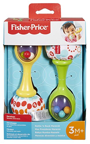Mattel BLT33 – Fisher-Price Babys Rumba-Rasseln mit Stoffenden - 5