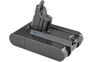 FUNMALL Remplacement pour Dyson V6 21.6V 4,0Ah Batterie DC59 DC62 DC59 DC58 DC61 DC72 SV03 SV05 SV06 SV07 SV09 Animal Dyson V6 Aspirateur à Main sans Fil