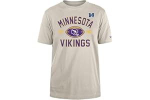 Minnesota Vikings NFL Regular T-Shirt Distressed Screenprint Team Graphic Stone Camiseta Unisex Adulto