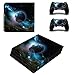 Produktbild Morbuy PS4 Pro Skin Design Folie Aufkleber Sticker schützende Haut Schale für Sony Playstation 4 Pro Konsole und 2 Dualshock Controller (Dark Earth)