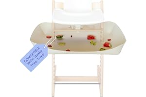 CATCHY Highchair Food Catcher | Compatible with Stokke Tripp Trapp Highchair & 11 Other Brands | Easy Wipe Clean | Baby & Toddler Food & Mess Catcher | Keep Floors Clean | Mealtime Feeding Essential