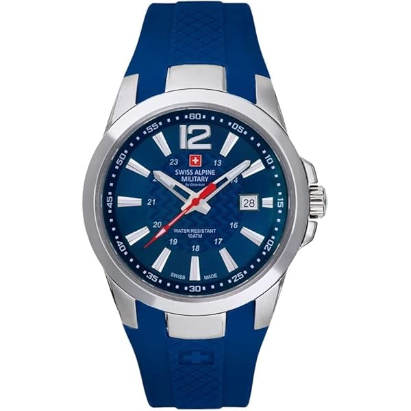 Swiss Alpine Military 7089.9 – Montre Chronographe Homme Quartz Analogique – Bracelet Silicone – Fabriqué En Suisse