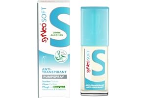 ‎SYNEO syNeo 5 soft Antitranspirant Pumpspray – für empfindliche Haut – sensitives Deo gegen Schwitzen – dermatologisch getestet – Halal-zertifiziert & ohne Alkohol - mit Aloe Vera – Made in Germany – 30 ml