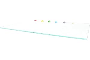 New Wave U.Go Anywhere Tempered Glass Palette, Large Measures 9 x 13.5 Inches, Clear (00344)