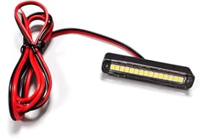 JinXiu 1x Waterproof Plate Light with 15 White LED for License Plate Light, Backup Tail light or Brake Light for Motorcycle Bike ATV Car RV SUV …