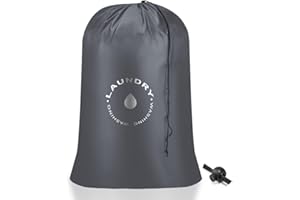 AiQInu Worki na bieliznę ze sznurkiem, składany worek na pranie, 60 x 85 cm