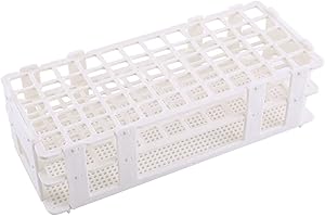 HILITAND Test Tube Holder Removable Plastic Combination Test Tube Rack Test Tube Holder 16 * 60 Holes White Laboratory Equipment for Lab