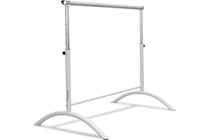 BEEMAT Studio Ballet Barre [Each] • Size: 110cm Length • Fully Adjustable • 2020 Design (White)