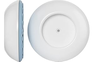 BEARTOP Ochrona ściany | Do bramek drzwiowych i schodowych | Bramka zaciskowa | Bez wiertarki i narzędzi | Ochrona bezpieczeństwa dla niemowląt, dzieci, zwierząt domowych | Biały | 4 sztuki | Okrągły