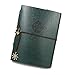 Produktbild omyzam Abenteuer Scrapbook Vintage Leder Fotoalbum Black Card Stock Personalisierte Corner Aufkleber für Baby Kinder Jahrestag Geburtstag Karte Hochzeit Reise Fotobuch Graduierung Speicher Buch Ruhestand Geschenk für Männer und Frauen(Klein,Grün)