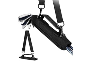 Mini sac de transport léger pour club de golf pour homme - Mini sac de dimanche portable avec support de golf - 5 raquettes - Sac de transport léger