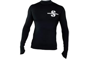 SCUBAPRO Swim Rash Guard T-shirt anti-UV à manches longues pour homme Coupe slim