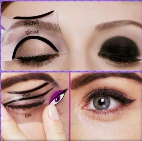 Stencil for the Perfet Winged Cat Eyeliner. Top/Bottom Liner. Smokey Eyes. 2 Piece Per Pack. Three Sizes Available. UK Seller. Fast Delivery. Refer to photos to see the approximate measurements. (Standard)