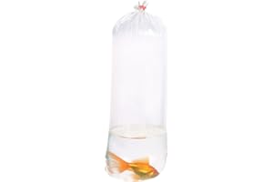 7 x 20 Pulgadas, Alfa Fishery Bags - Bolsas de plástico Transparente a Prueba de Fugas para Transportar Peces Marinos y Tropicales, Calibre 200.