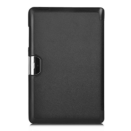 Acer Iconia One 10 B3-A30 Hülle, IVSO Ultra Schlank Superleicht Ständer Slim Leder zubehör Schutzhülle für Acer Iconia One 10 (B3-A30) 25,7 cm (10,1 Zoll HD) Tablet-PC perfekt geeignet (Schwarz) - 8