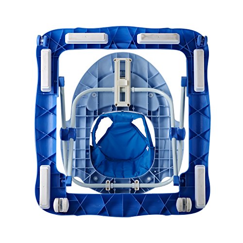 Homcom® Lauflernhilfe Laufhilfe Gehhilfe für Baby Gehfrei Babywalker höhenverstellbar (Blau) - 8