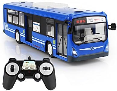 Crossrace 6 Channel 2.4GHz Remote Control City Bus With Realistic Lights and Sounds (Blue)