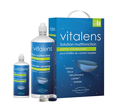 VITALENS - Solution multifonction pour lentilles de contact 360ml + 100ml