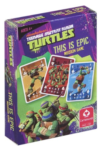 ASS Altenburger Spielkarten - Juguete de bolsillo Tortugas ninja, para 2 jugadores (Ass Spielkartenfabrik 100086928) [Importado]