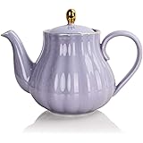 Sweejar Ceramic Teapot, Tea Pot with Infuser