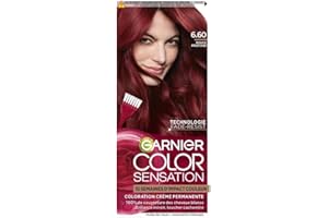 Garnier Color Sensation Coloration - Rouge Profond 6.60 - Coloration Crème Permanente -Tous Types de Cheveux - Couleur jusqu'à 10 Semaines & Couvre les Cheveux Blancs 100%