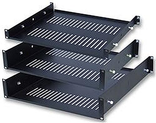 RACK SHELF, 2U, UNIVERSAL Rack U Height: 2 2U shelf unit features 4 nylon grip screws for securing non-racking equipment to be held without damage. Supplied with 4 rear support fixings to support the weight Dimensions: 400 x 45 x 390mm