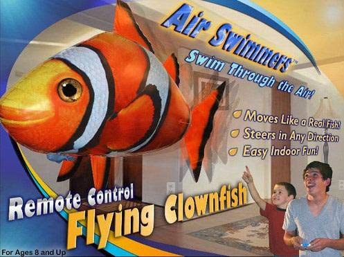 Preisvergleich Produktbild RoboMall RC Air Swimming Flying Clown-Fish Fliegender Fisch ferngesteuert