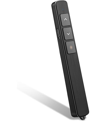 Pointeur De Présentation Sans Fil 2.4GHz - Télécommande Laser Et Cliqueur Pour PowerPoint, Portée 100m