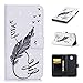 Produktbild CE-Link Samsung Galaxy J7 2017 Hülle 3D Handyhülle Lederhülle Ledertasche Schutzhülle Premium PU Leder Flip Wallet Case Innere Weiche Silikon Handy Tasche Schale Etui mit Kartenfach Magnet Standfunktion Kreatives Motiv Muster Protective Cover Schutz für Galaxy J7 2017 (5,5 Zoll SM-J730F) - Feder