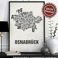 Osnabrück Buchstabenort Schwarz auf Naturweiß