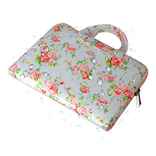 Onite Laptophülle Tasche Schutzhülle Hülle Schultertasche Laptoptasche sleeve case für Laptop Tablet Notebook (Blumen, 11.6-12“) - 7