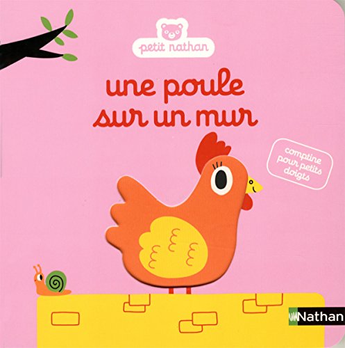 Une poule sur un mur