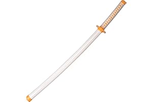 ACTASITEMS Espada de madera para cosplay, anime, catana japonesa, 104 cm, atrezo, Agatsuma Zenitsu