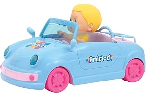 Amicicci Cicciobello - Auto Cabrio, incluso Mini Personaggio con maglietta e pannolino colorato, per bambine a partire dai 3 anni di età, Giochi Preziosi, CC020000