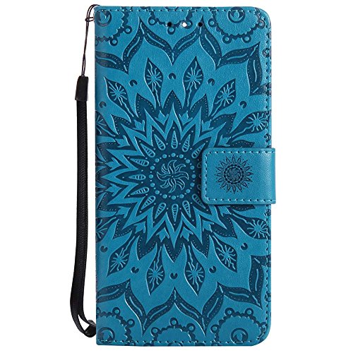 Nokia 5 H  lle  Dfly Premium Slim PU Leder Mandala Blume Pr  gung Muster Flip H  lle Bookstyle Stand Slot Schutzh  lle Tasche Wallet Case f  r Nokia 5