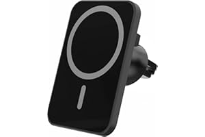 BRQH Caricatore Ricarica Wireless Auto 15W for Magsafe, Supporto Magnetico Telefono, Magnetico Auto caricatore wireless auto Compatibile con iPhone 16 15 14 13 12 Android Samsung Xiaomi