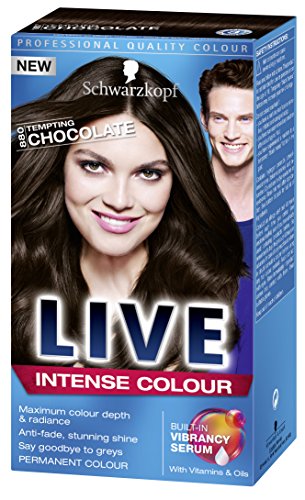 Schwarzkopf LIVE Intense Colour Permanent 880 Tempting Chocolate - Pack of 3