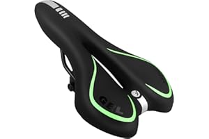MSDADA Housse de Selle de vélo en Mousse à mémoire de Forme, Extra Douce en Gel pour Homme et Femme, Confortable avec Housse résistante à l'eau et à la poussière, Compatible avec vélo d'extérieur