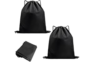 2-pack dragskoväska ryggsäck, vikbar sportväska med dragskoväska | Gymnastikväska, sportväska, svart med sladd, gymväska, dragsko, ryggsäck, väska, vattentät för simning, camping, sport