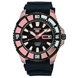 Seiko SRP210 K1 Herren Uhr mit Kautschuk-Armband, Schwarz/Grau